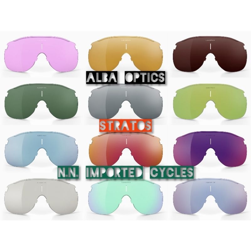 Replacement Lens เลนส์แว่นปั่นจักรยาน ALBA OPTICS ของแท้ รุ่น Stratos ...