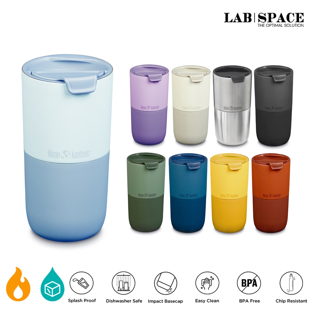 Klean Kanteen Rise 473ml - Gobelet Isotherme Avec Couvercle Rabattable - Old Gold