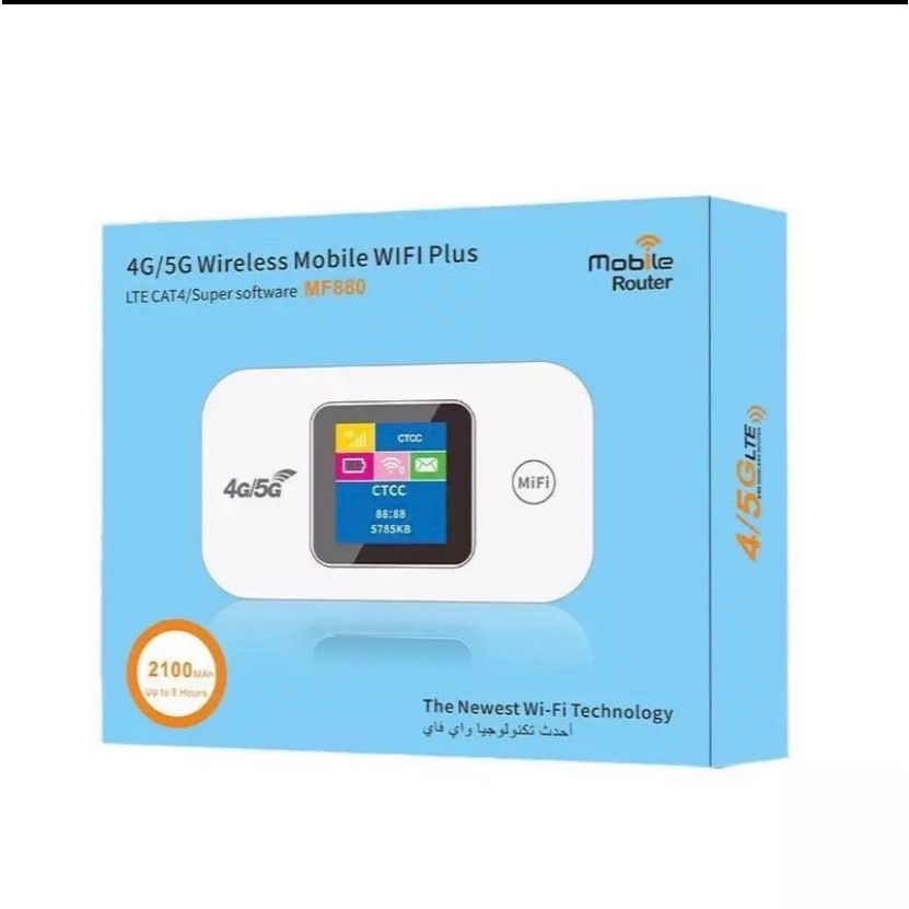 POCKET WIFI รุ่นMF880 *ใส่ได้ทุกซิม*แบบพกพาพร้อมแบต1ก้อน* สามารถเชื่อม ...