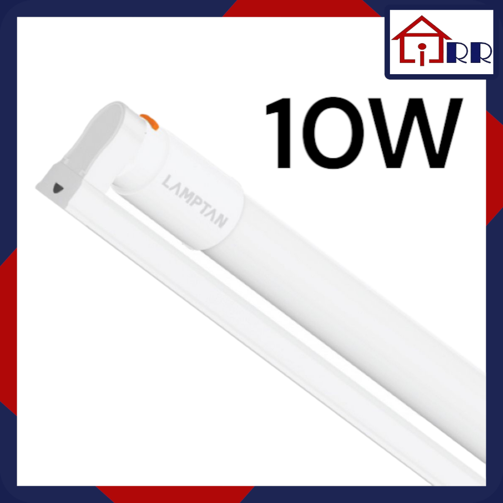 ชุดรางไฟ T8 LED 10W LAMPTAN SET SPRING SAFE LYN-SLIDE คูล6500K | Shopee ...