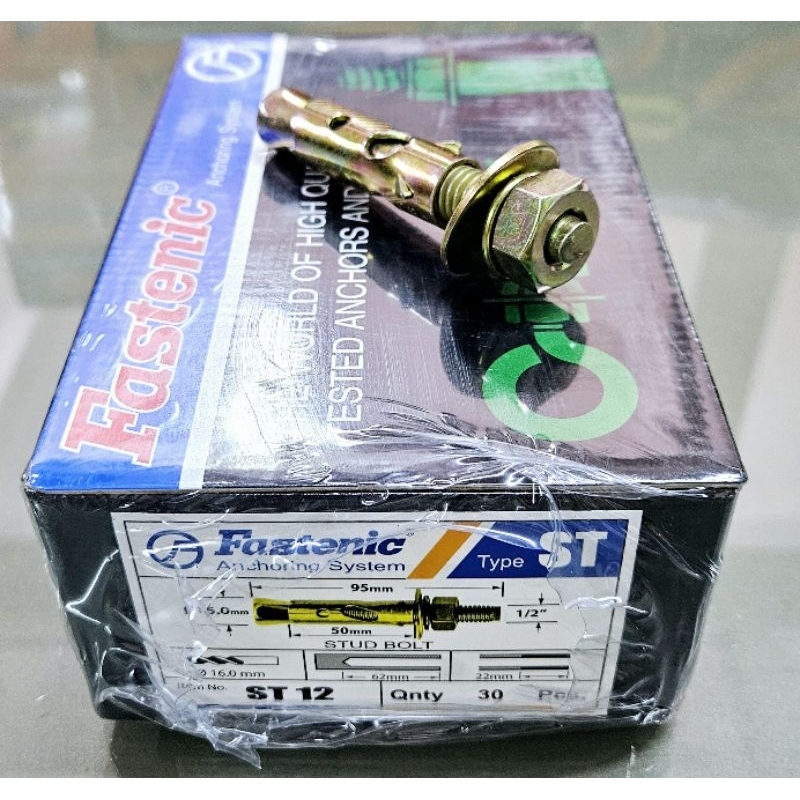 FASTENIC ST12 *ราคาต่อ 1 กล่อง* พุกเหล็ก 1/2