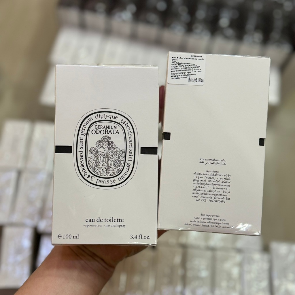 DIPTYQUE Geranium Odorata EDT 100 ml. กล่องซีล ป้ายคิงพาวเวอร์