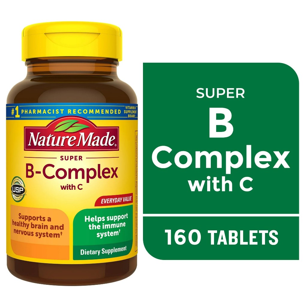 สินค้านำเข้า USA วิตามินบีคอมเพล็กซ์ B Complex บีรวม ขนาด 160 เม็ด ไอเท ...
