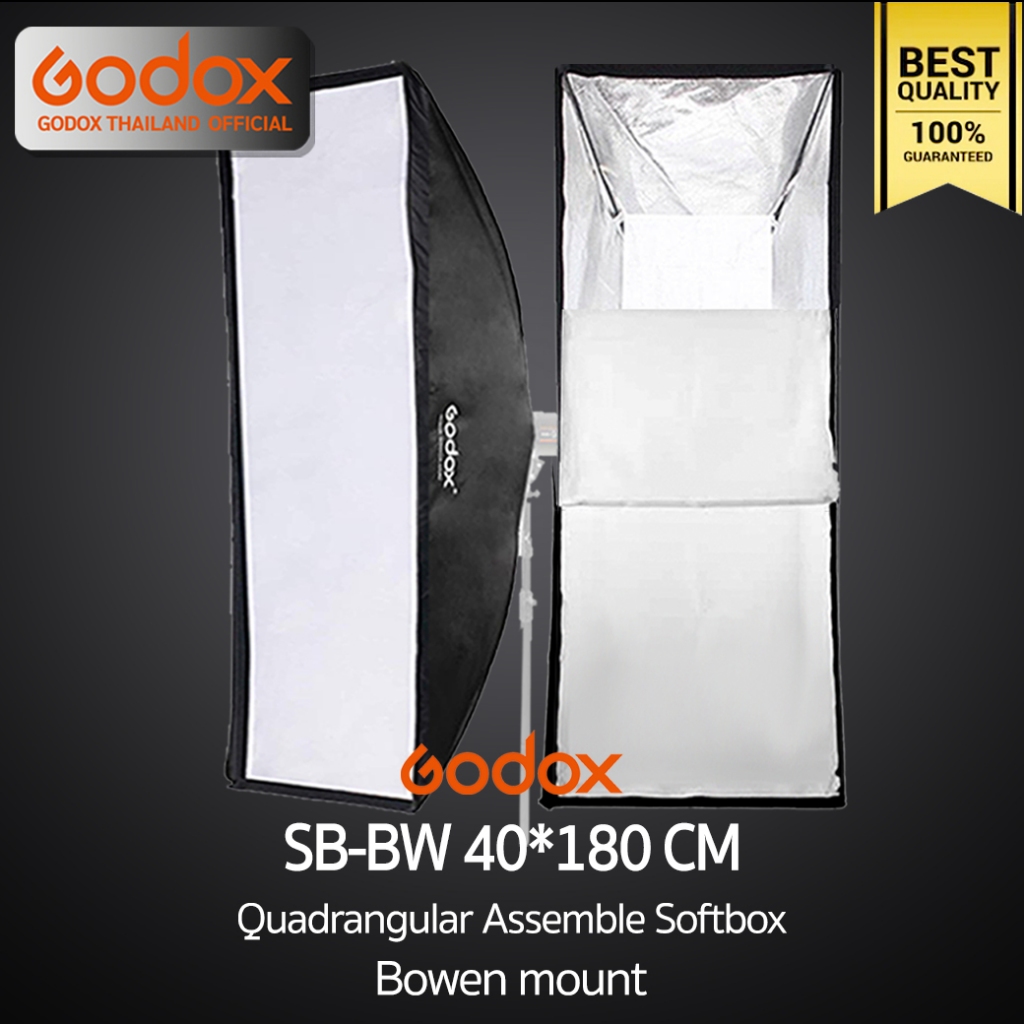 Godox 40 x 40 cm Softbox Diffuser met S-type Beugel Bowens Houder voor