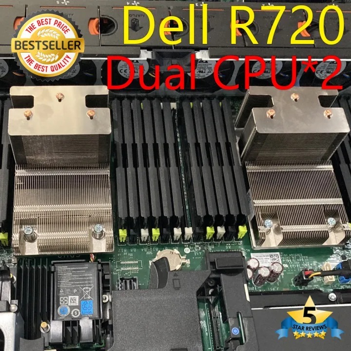 ขาย Server Dell R720 CPU E5-2620*2 HDD SAS 3TBx2 RAM 64GB RAID H710 PSU ...