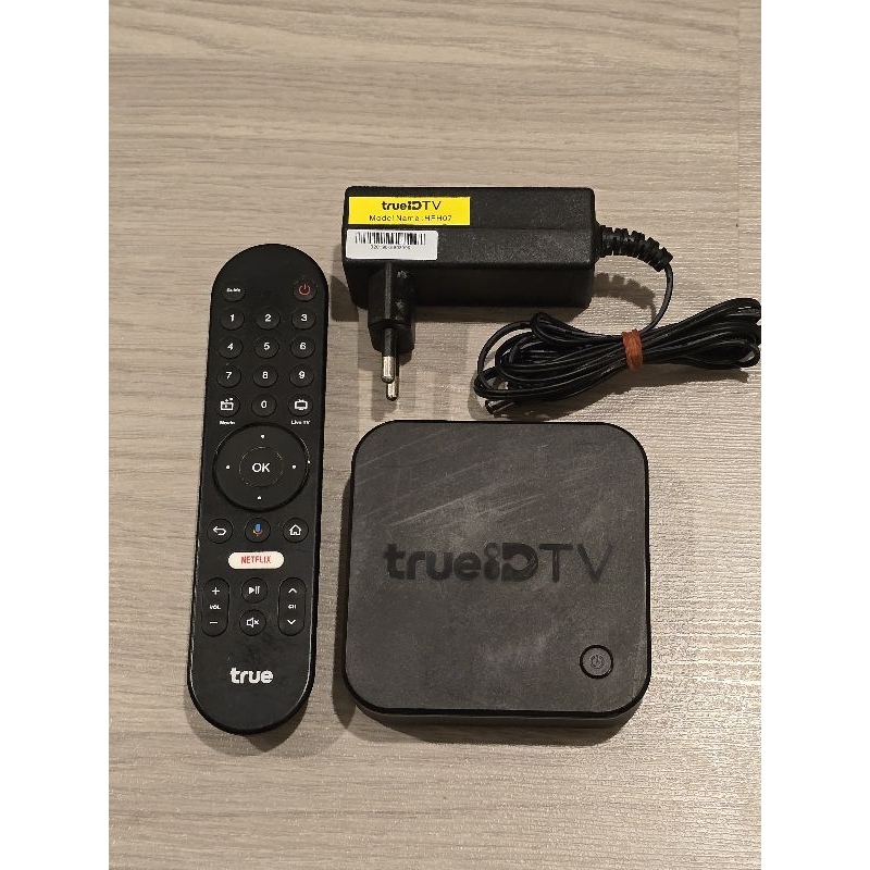 กล่อง True ID กล่องดิจิตอล TV พร้อมรีโมท และหม้อแปลง เปิดติด เชื่อมต่อ ...