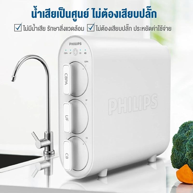 Philips water AUT3234 เครื่องกรองน้ําดื่ม ที่กรองน้ํา การกรอง 4 ขั้นตอน https://wayoza.com