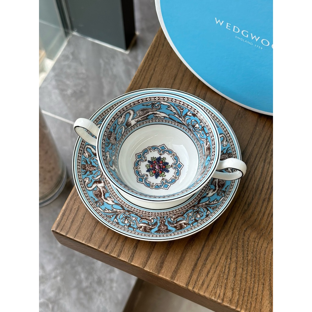 WEDGWOOD Silk Road Series High Bone Porcelain Double Ear Single Cup ...