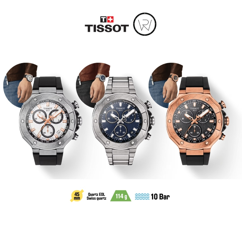 Tissot T-Race Chronograph Uomo – Orologio Nero Con Cinturino, Design Elegante E Moderno – Ideale Per Ogni Occasione - 3