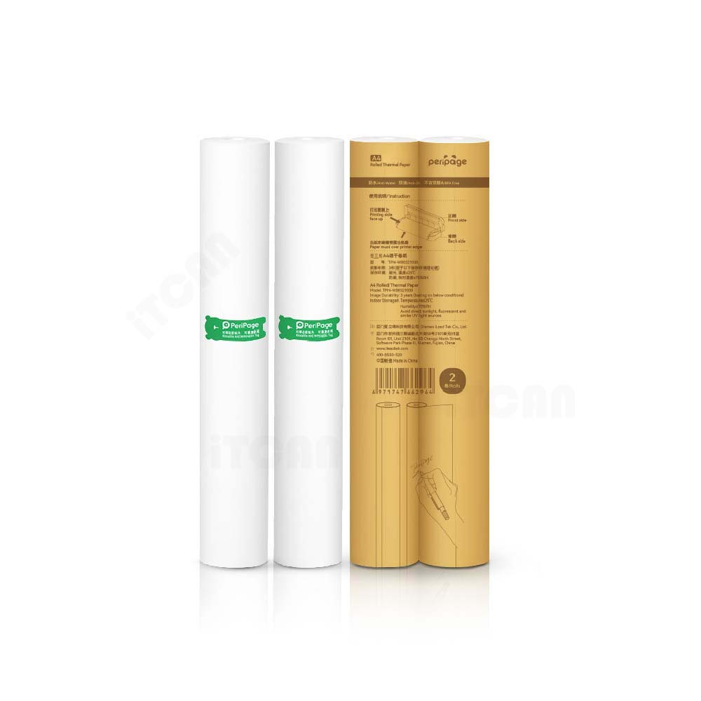 Peripage Mini A40 or A4 Printer A4 Rolled Thermal Paper / กระดาษความ ...