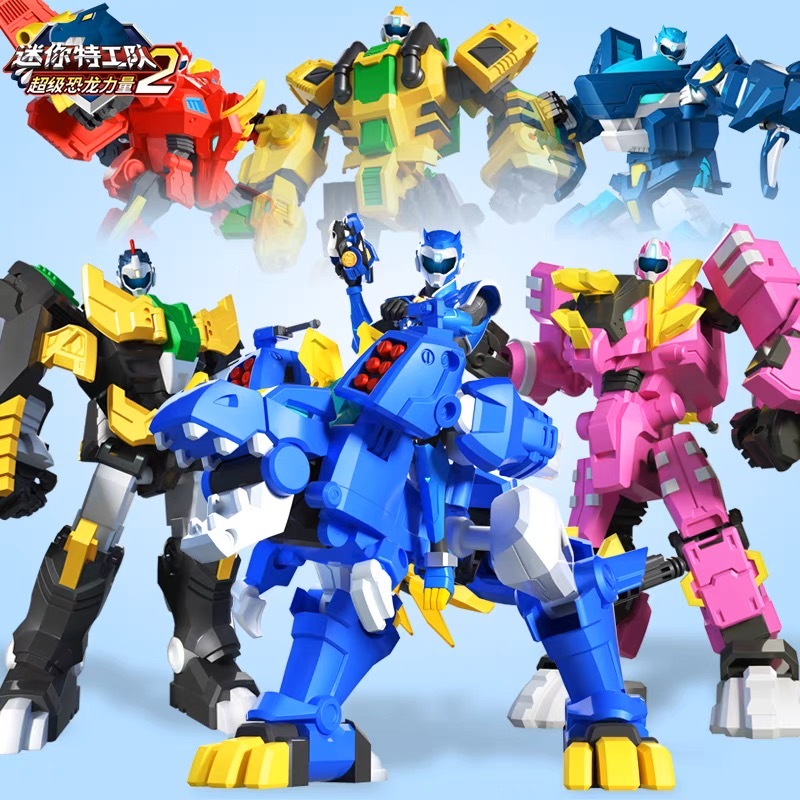Mini Force 2 ซุปเปอร์ไดโนพาวเวอร์ หุ่นยนต์แปลงร่างของเล่นจำลองไดโนเสาร์ ...