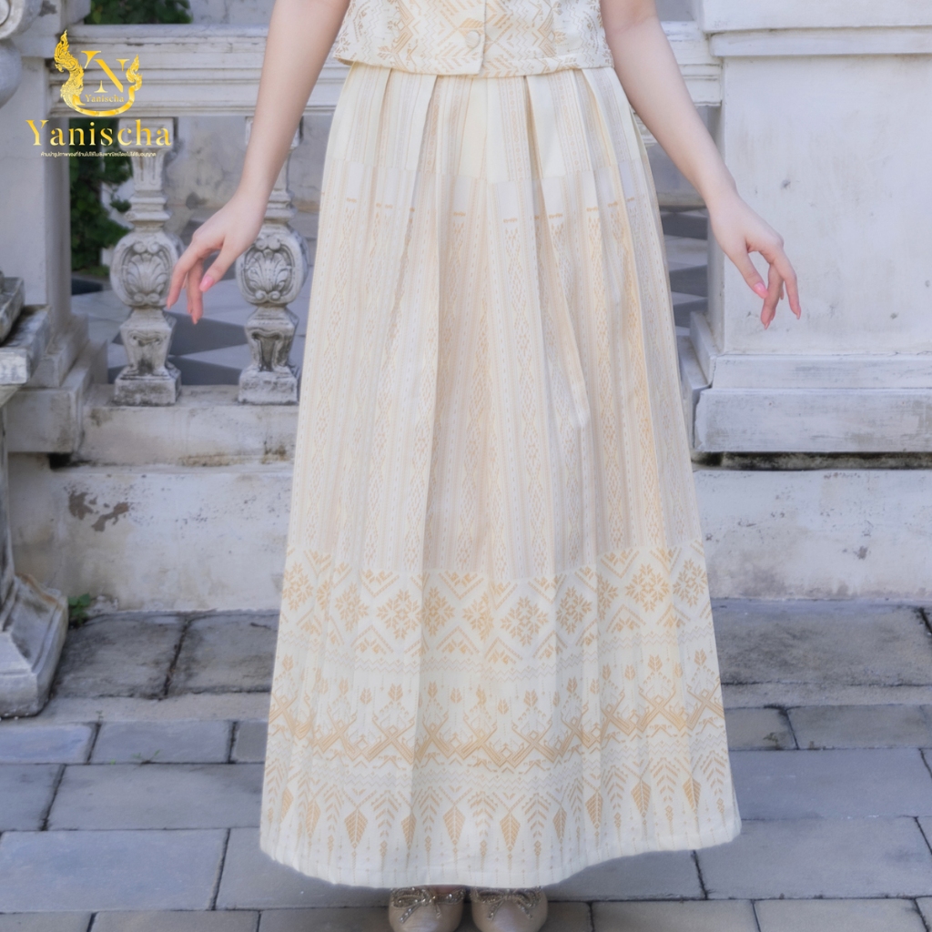 ชุดเซ็ทผ้าฝ้ายไทลื้อ ไซส์ XS-5XL ออกงาน ไปวัด ทำบุญ สวยสง่า ใส่สบาย พร้อมส่ง มุมมองที่ 5