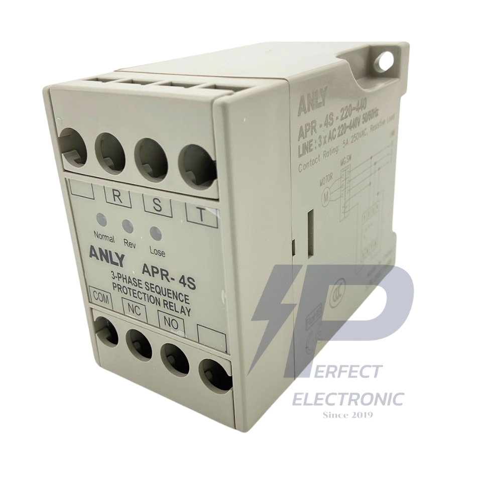 APR-4S ANLY CONTROLLER 220~440V AC ตัวควบคุม รีเลย์ป้องกันลำดับ 3 เฟส ...