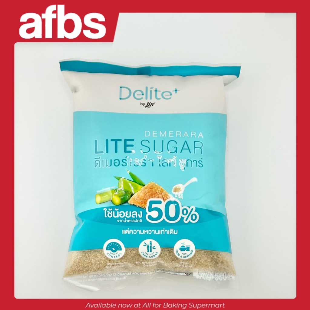 Lin Delite+ Demerara Lite Sugar 500 g. ลิน ดีไลท์ พลัส ดีเมอร์เรร่า ...