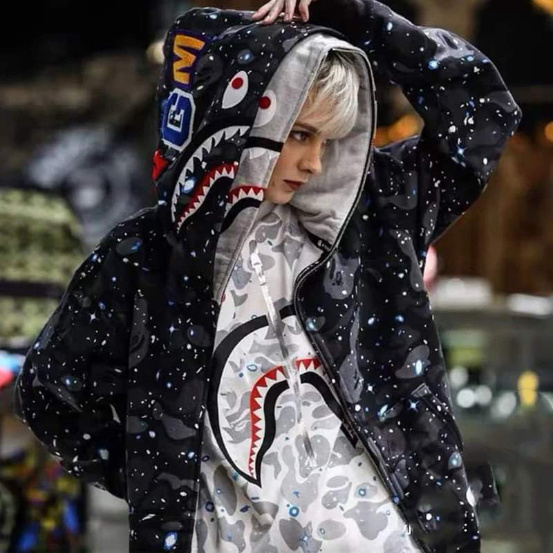 Bape luminous shark hoodie hotsell