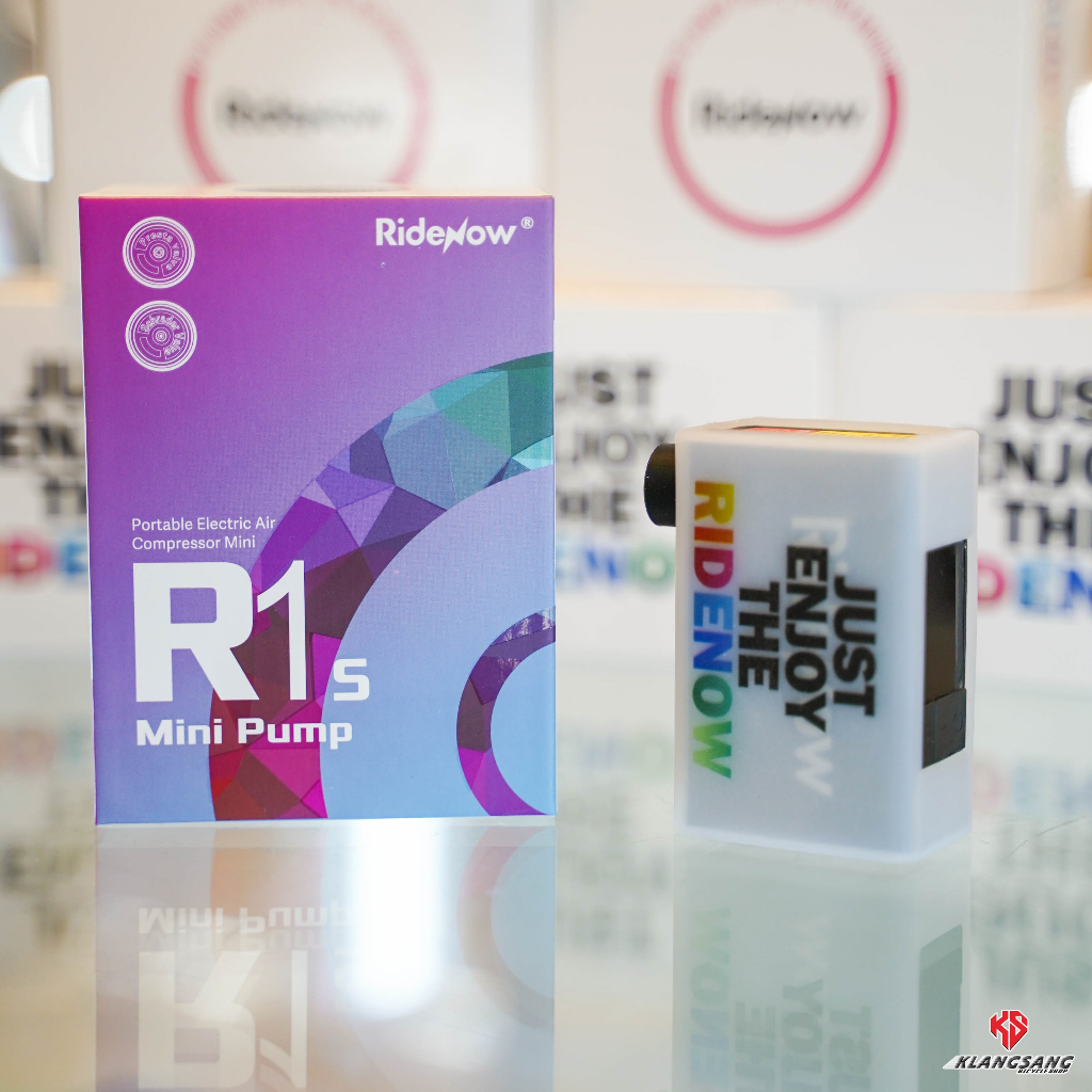 สูบลมไฟฟ้าพกพา RIDENOW ตัวเล็ก พกไประหว่างปั่นได้สะดวก | Shopee Thailand