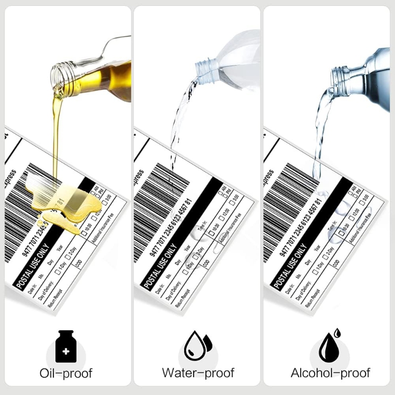 (75*105*500ใบ) กระดาษสติกเกอร์ความร้อน 75*105mm Label Sticker ปริ้นใบปะ ...