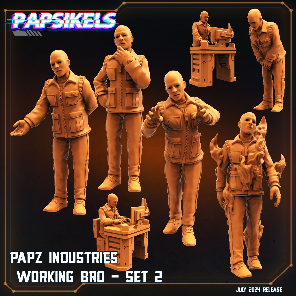 Working Bro [I] - Vs Humans - Humanoid Human Construct Synth / 32mm ...