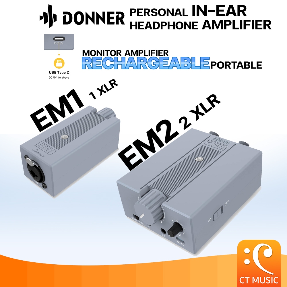 Donner EM1/EM2 Personal In-Ear Headphone Amplifier Donner EM1/Donner ...