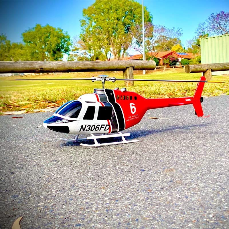 เฮลิคอปเตอร์ C138 มอเตอร์ไร้แปรงถ่าน 1:33 6CH 2.4GHz Bell 206 RC REA
