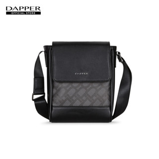 DAPPER กระเป๋าสะพาย DP Interlock Monogram Flap สีน้ำตาล (BM5B1/210)