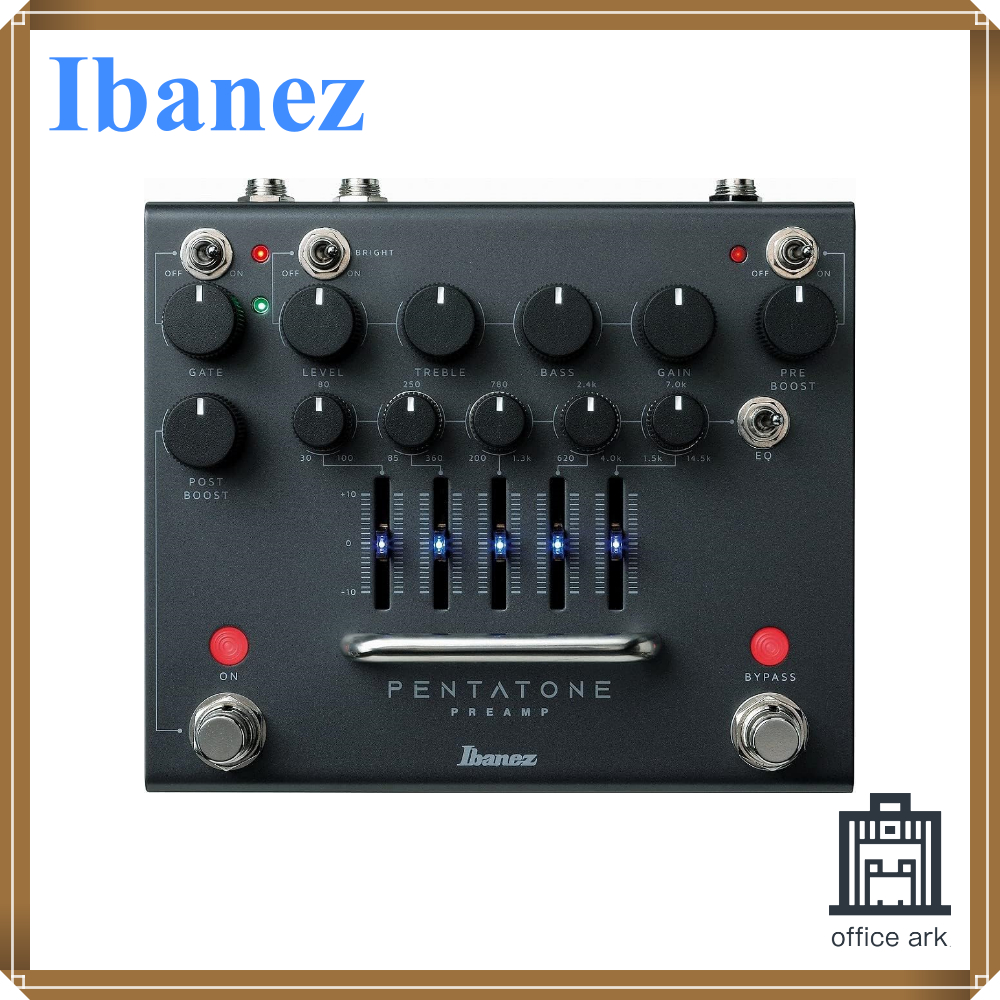 Ibanez 5band parametric EQ/noise gate ติดตั้ง "PENTATONE PREAMP" PTPRE