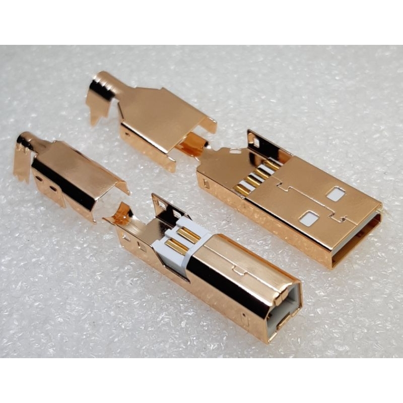 หัว USB Type A + Type B สำหรับงาน DIY ทอง ทองแดง | Shopee Thailand