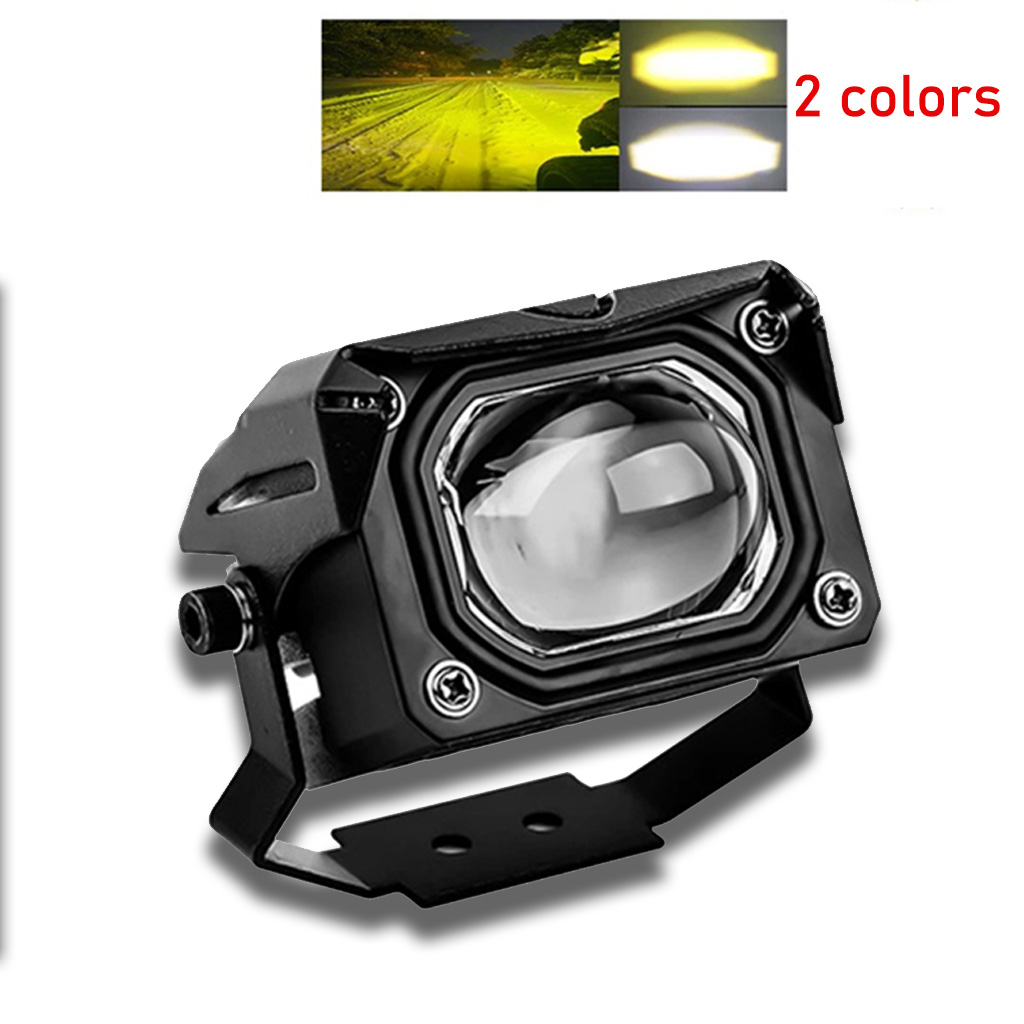60W LED รถจักรยานยนต์รถ V7 Fisheye 2 สี Far และ LOW Beam ไฟฟ้า ...