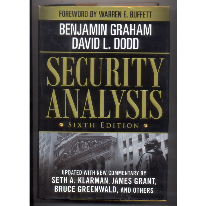 หนังสือมือสอง-security-analysis-sixth-edition-foreword-by-warren-buffett-security-analysis-prior-editions
