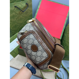 กระเป๋าคาดอก #beltbag with interlocking g Grade vip Size 20 cm อุปกรณ์ full box set