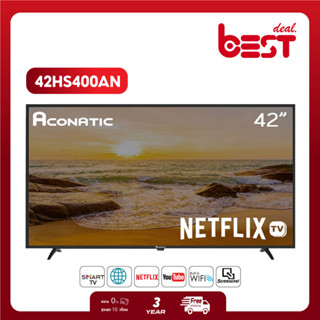 Aconatic LED Netflix TV Smart TV FHD (Netflix v5.3) สมาร์ททีวี ขนาด 42 นิ้ว รุ่น 42HS400AN (รับประกัน 3 ปี)