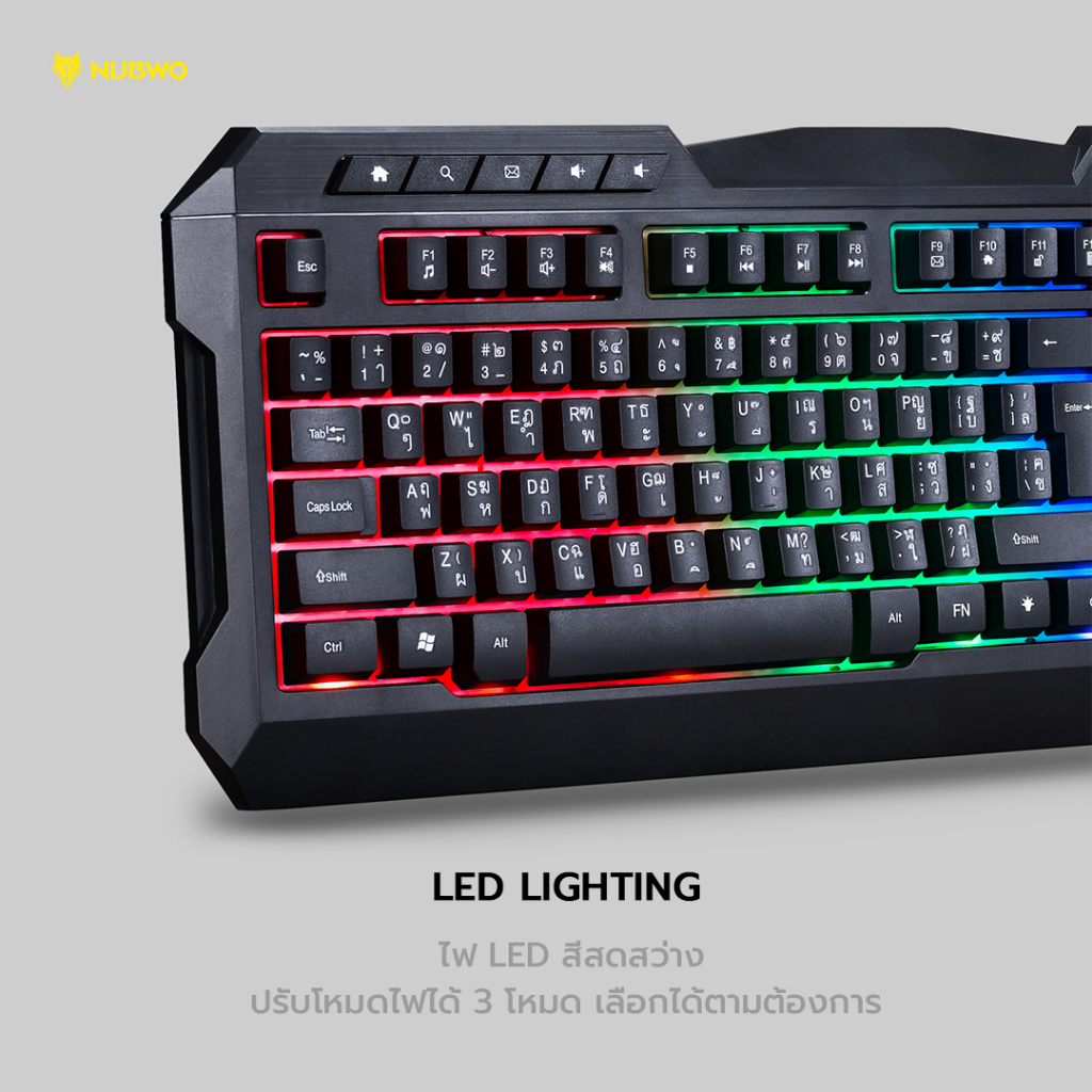 คีย์บอร์ดและเมาส์-nubwo-รุ่น-nkm634-keyboard-amp-mouse-wired-combo-set-ไฟ-rgb-รับประกันศูนย์-1-ปี