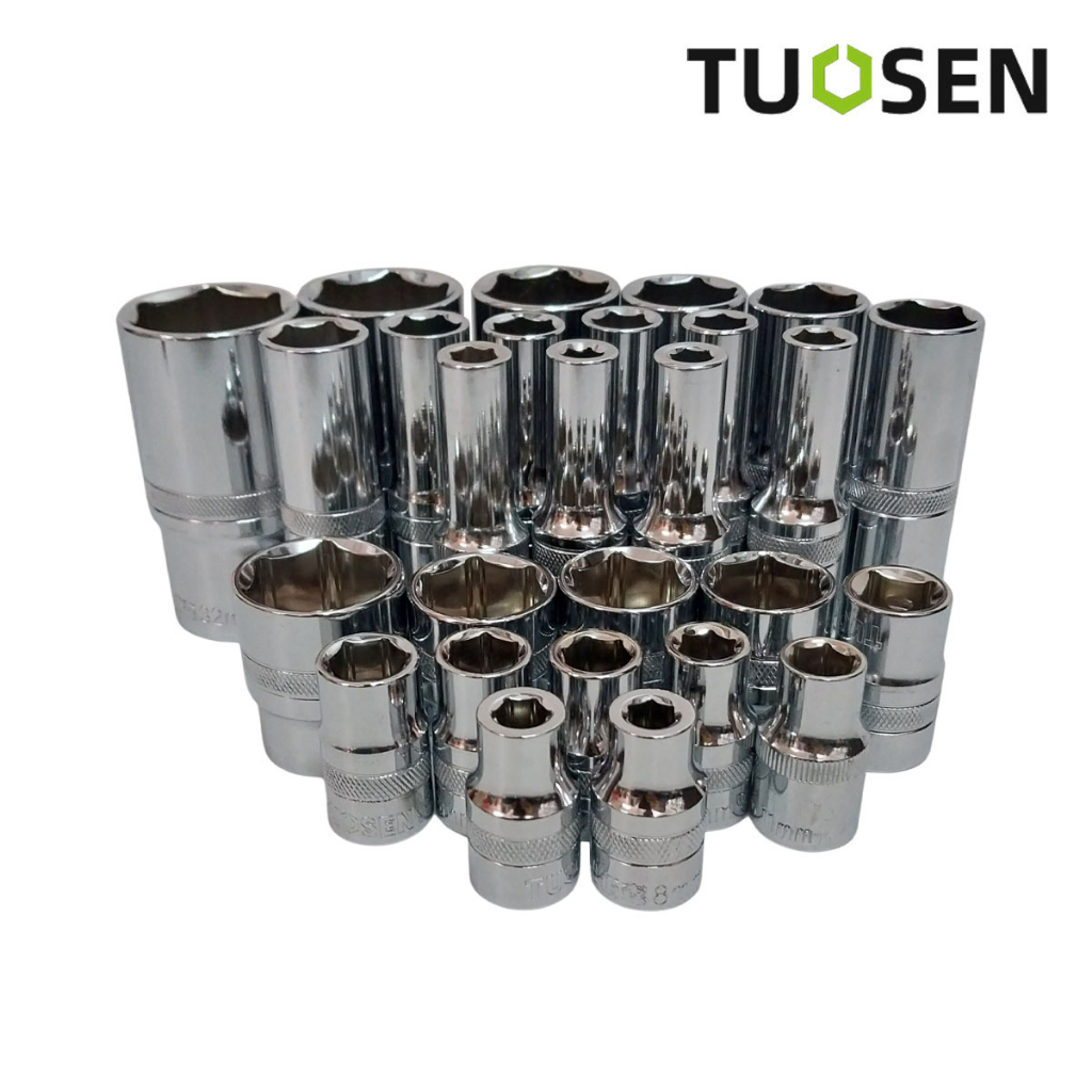 tuosen-ลูกบล็อค-สั้น-ยาว-4-หุน-6-เหลี่ยม-ลูกบล็อค-socket-wrench