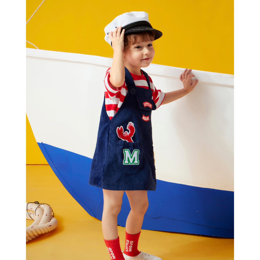 Littlemojo MJ Crew Pinafore Set Shopee Thailand