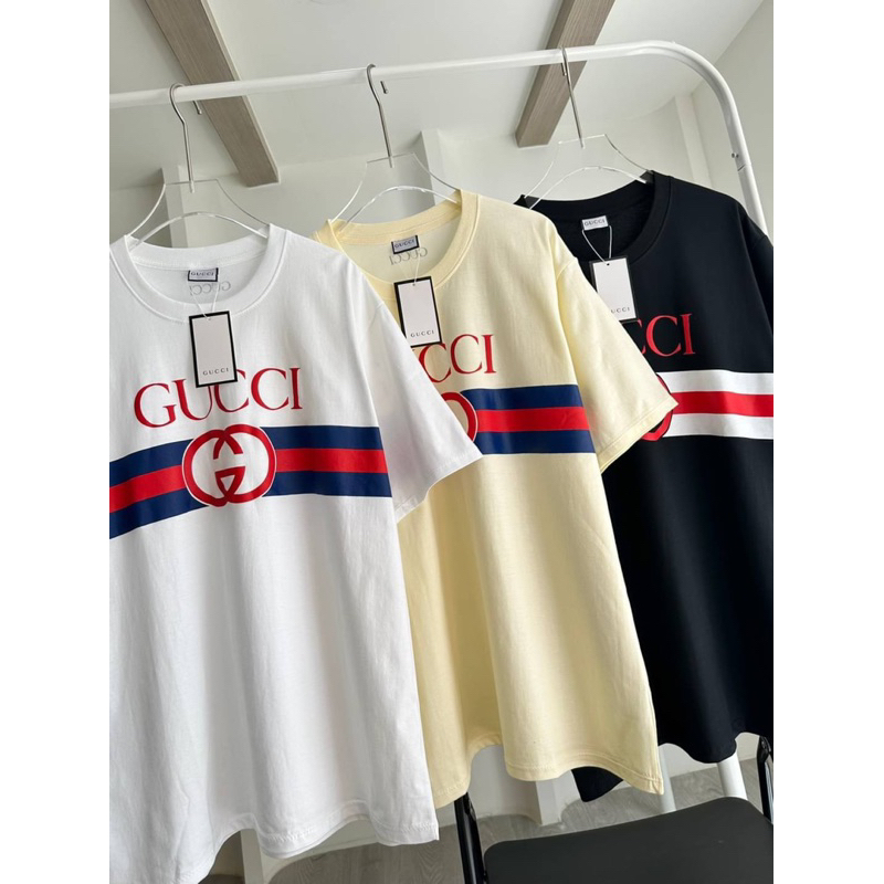 เสื้อยืดโอเวอร์ไซส์-ลายgucci