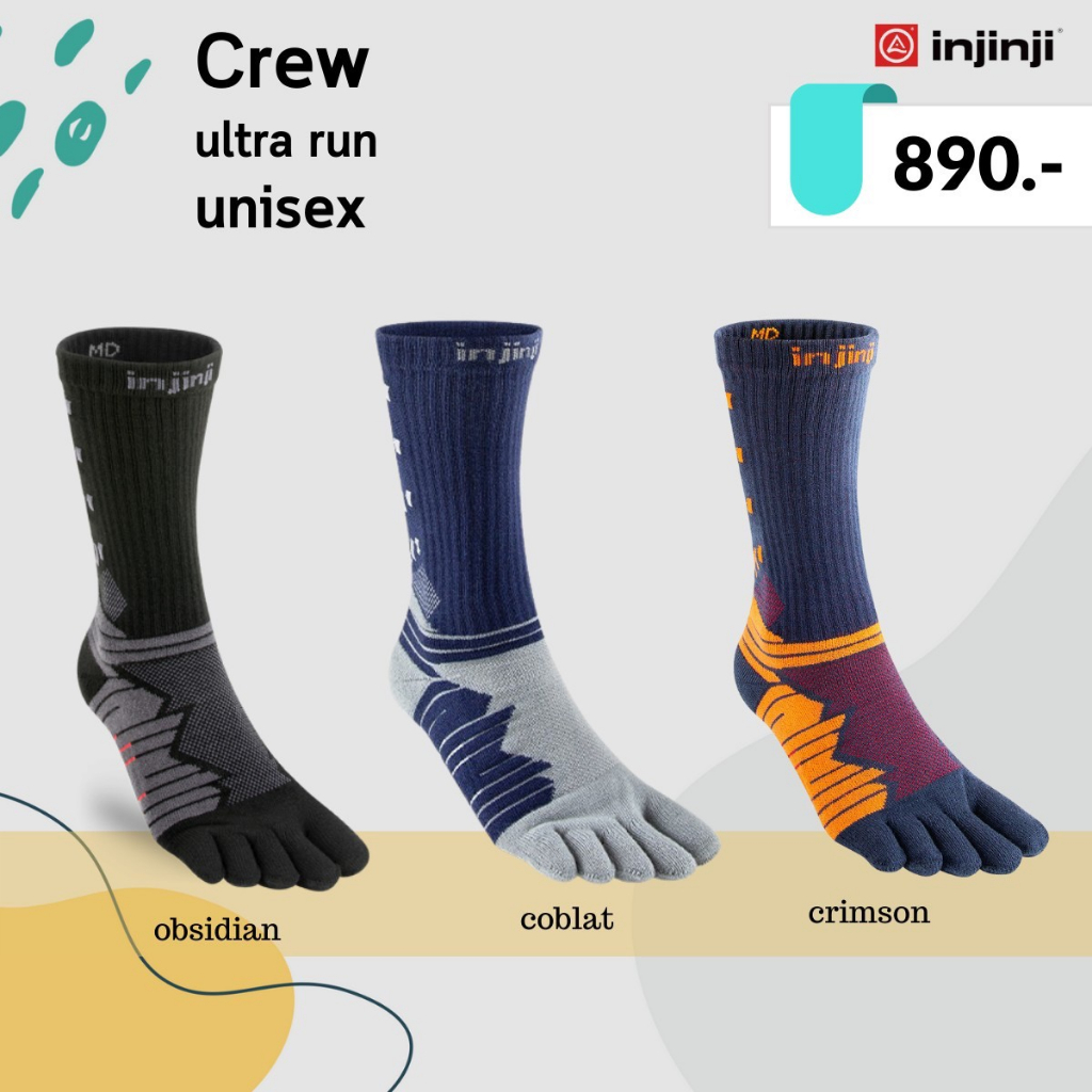 injinji-ultra-run-crew-coolmax-พร้อมส่ง