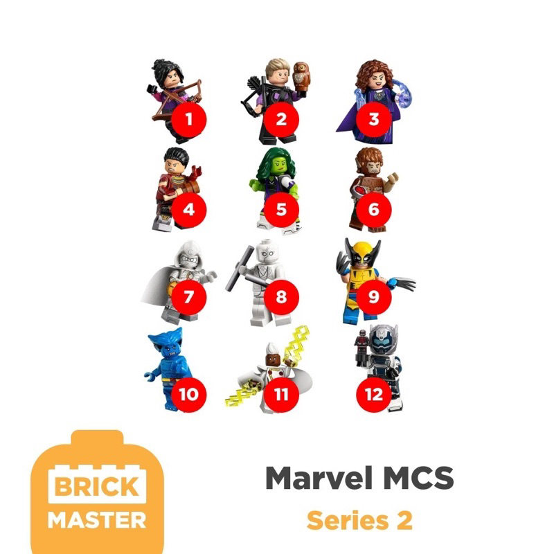 lego-71039-minifigures-marvel-series-2-แยกขายรายตัว-แกะกล่องเช็ค-ของแท้-พร้อมส่ง