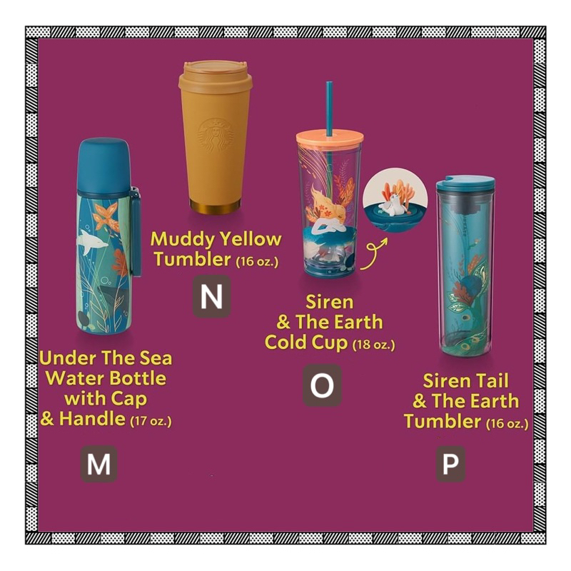 starbucks-siren-and-the-earth-collection-สตาร์บัคส์-คอลเลคชั่น-siren-and-the-earth-ของแท้-100