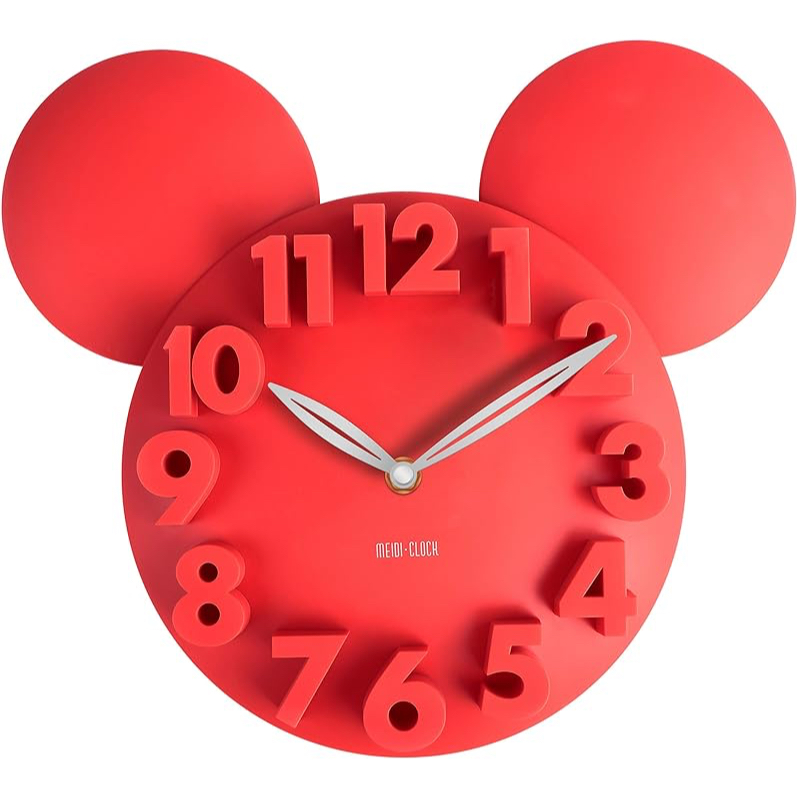 meidi-clock-modern-design-mickey-mouse-big-digit-3d-wall-clock-home-decor-นาฬิกาแขวนผนัง-red