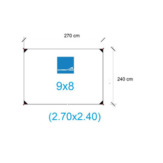 กราวชีท kodiak 9x8 ขนาด 2.7x2.4 ตรงรุ่นขนาดเต็นท์ PVC