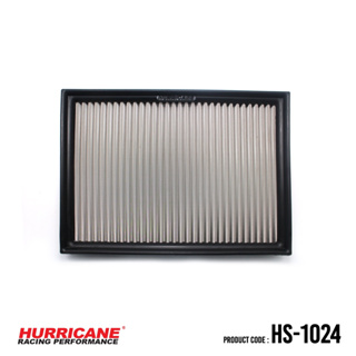 HURRICANE กรองอากาศสแตนเลส &amp; ผ้าแดง Toyota ( Fortuner , Hilux Revo , Innova ) HS-1024