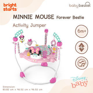 จั๊มเปอร์ ลายมินนี่ Bright Starts Jumper Minnie Mouse Peekaboo Jumper เก้าอี้กิจกรรม พร้อมของเล่น สำหรับฝึกกระโดด