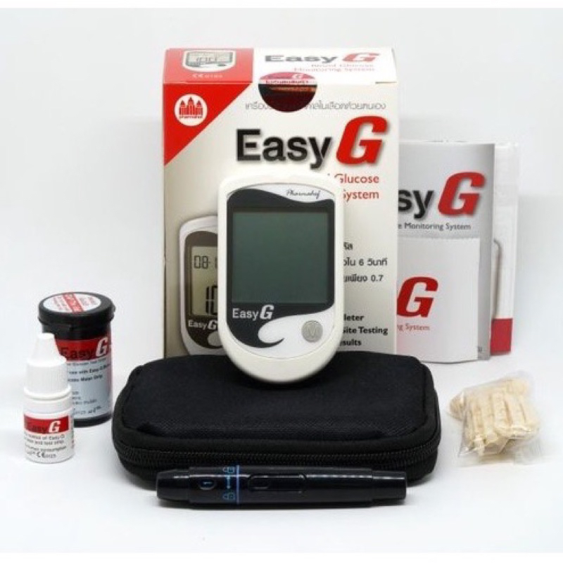 โปรโมชั่นสุดพิเศษ เครื่องวัดระดับน้ำตาลในเลือด EASY G พร้อมแผ่นวัดและ ...