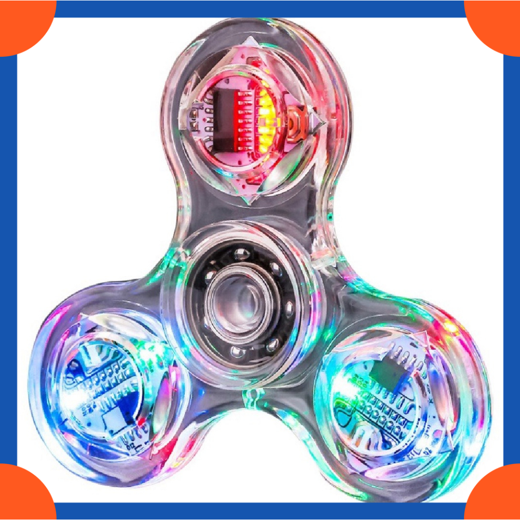 [COD & Local Ship] Gyroscope พร้อม LED Light Toy Fidget Rotator สำหรับ ...
