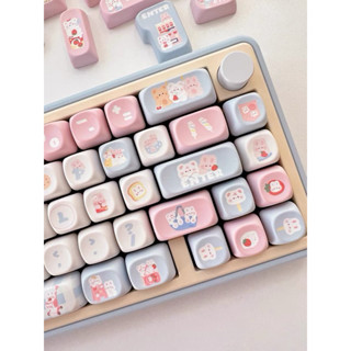 ปุ่มกดคีย์แคปเป็ดน่ารัก Cute Duck keycap 144ปุ่ม XDA Profile PBT keycap