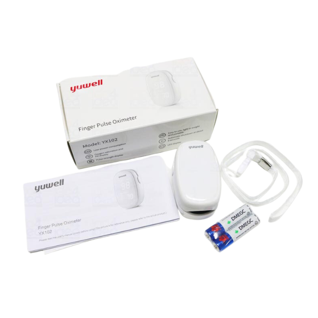 เครื่องวัดออกซิเจนปลายนิ้ว YUWELL YX102 | Shopee Thailand