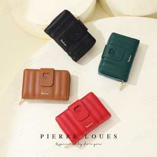 พร้อมส่ง !!!กระเป๋าสตางค์ผู้หญิง PIERRELOUES กระเป๋าสตางค์ผู้หญิงใบกลาง 2พับ ซิปล็อค กระเป๋าผู้หญิงA828-37