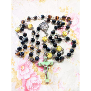 #1 สายประคำ คาทอลิก อาเกท ( 8 มม.) Agate Catholic Rosary 8 mm.