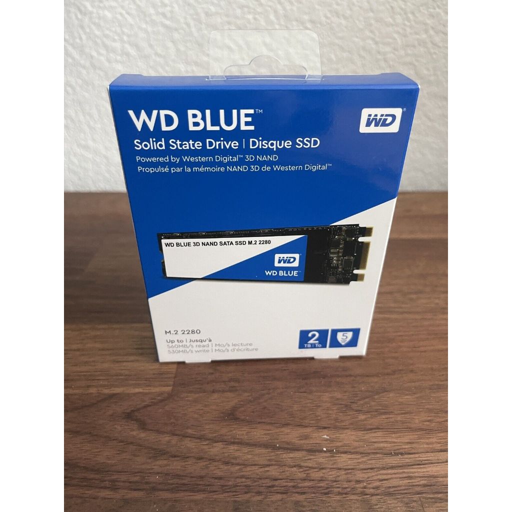 WD Blue 2TB M.2 2280 SATA III 6Gb/s 3D NAND Internal SSD WDS200T2B0B