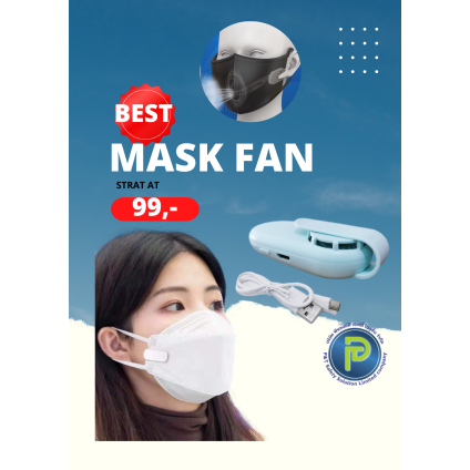 Mask Fan พัดลมระบายอากาศในแมส ระบายอากาศหน้ากากอนามัย | Shopee Thailand